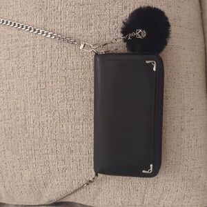 Cartier Black Long Zip Wallet Purse with Accessories